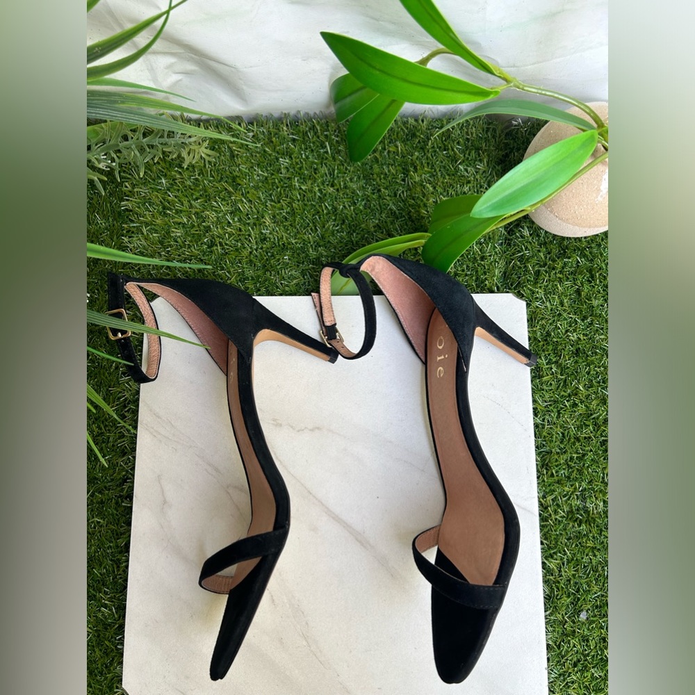Joie Maisie Suede Sandal black women size 7.5 new no box - Picture 12 of 15